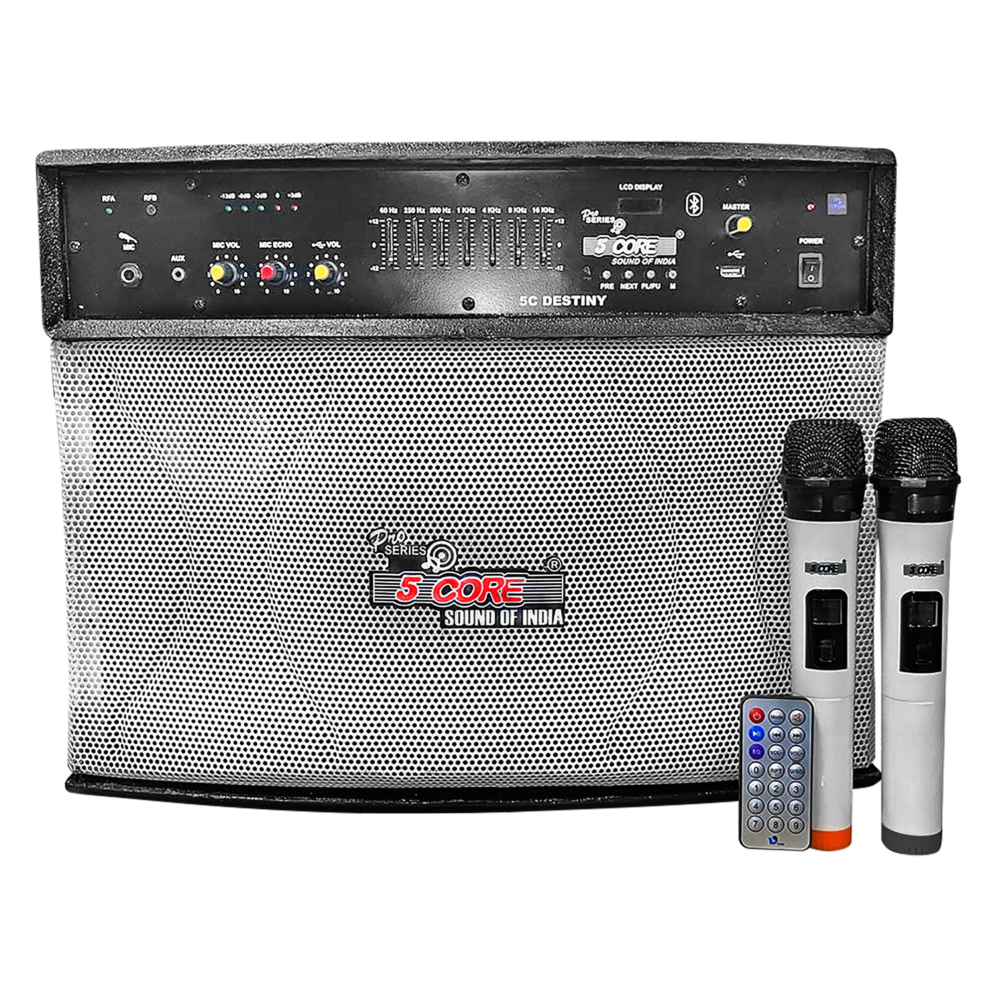 5 Core Subwoofer System with Bluetooth| 40W Active Speaker, Digital Display, 8 Ohm, with AUX, MIC, USB Input with Remote Control| Ideal for Karaoke, P - Mycitystee