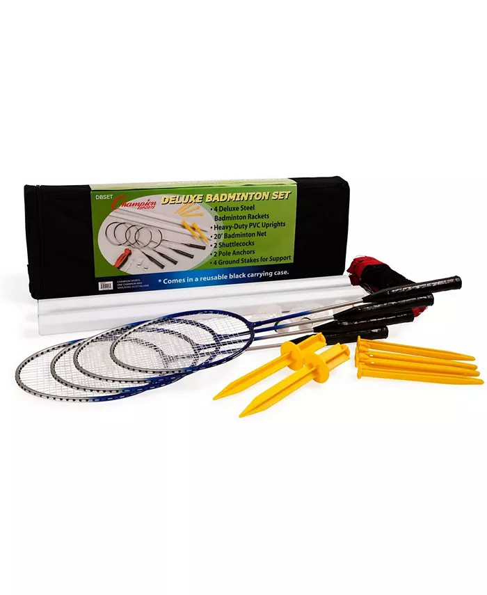 Champion Sports Deluxe Badminton Set， 14 Piece - Mycitystee