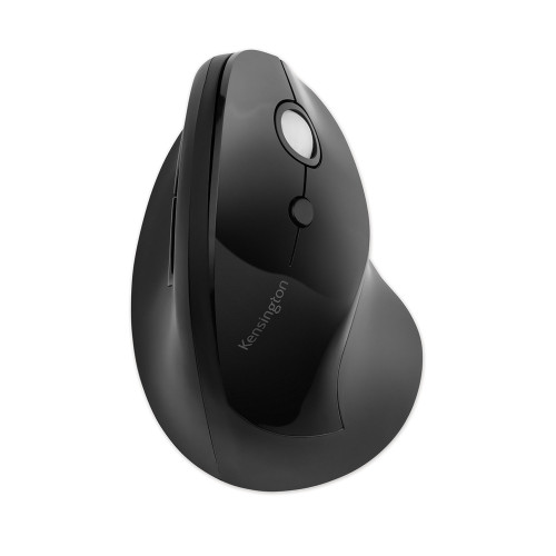 Kensington Pro Fit Ergo Vertical Wireless Mouse， 2.4 GHz Frequency/65.62 ft Wireless Range， Right Hand Use， Black (75501) - Mycitystee