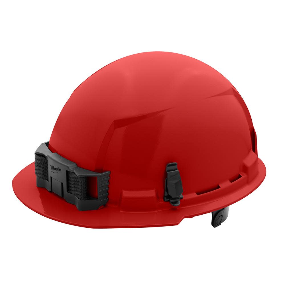 Milwaukee Red Front Brim Hard Hat with 6pt Ratcheting Suspension Type 1 Class E 48-73-1128 from Milwaukee - Mycitystee