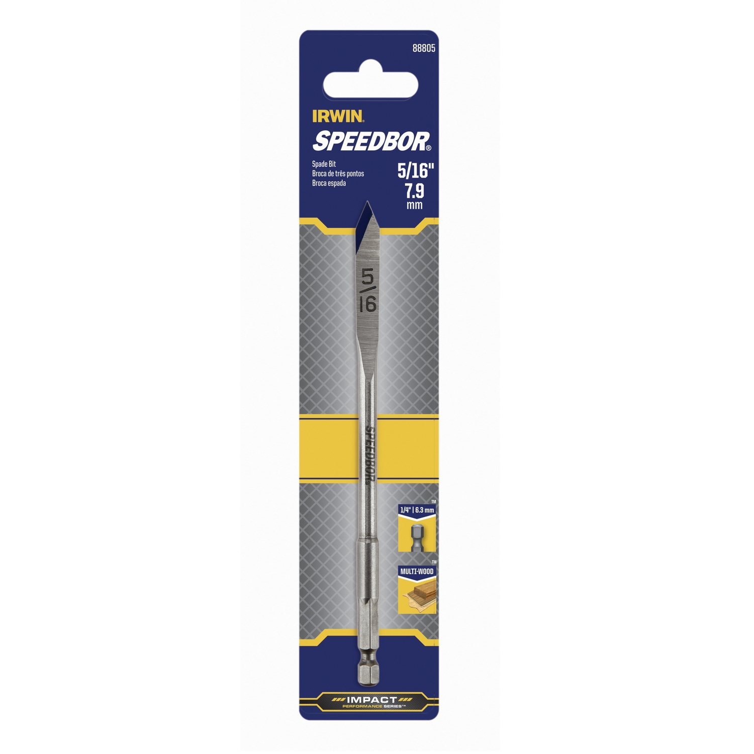 Irwin Speedbor 5/16 in. X 6 in. L Carbon Steel Wood Boring Bit 1 pc - Mycitystee