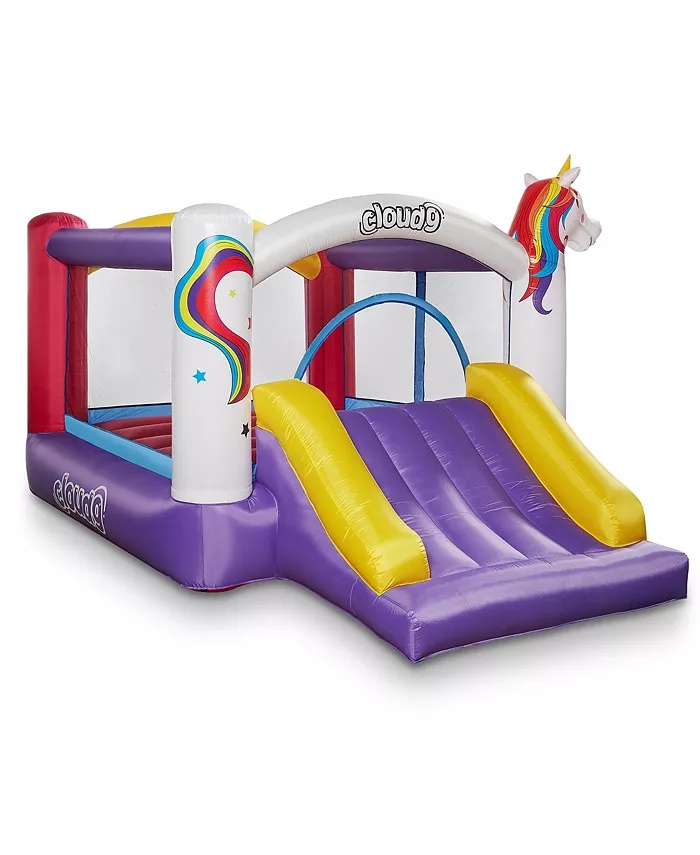 Cloud 9 Unicorn Theme Bounce House with Slide and Blower by Cloud 9 - Mycitystee