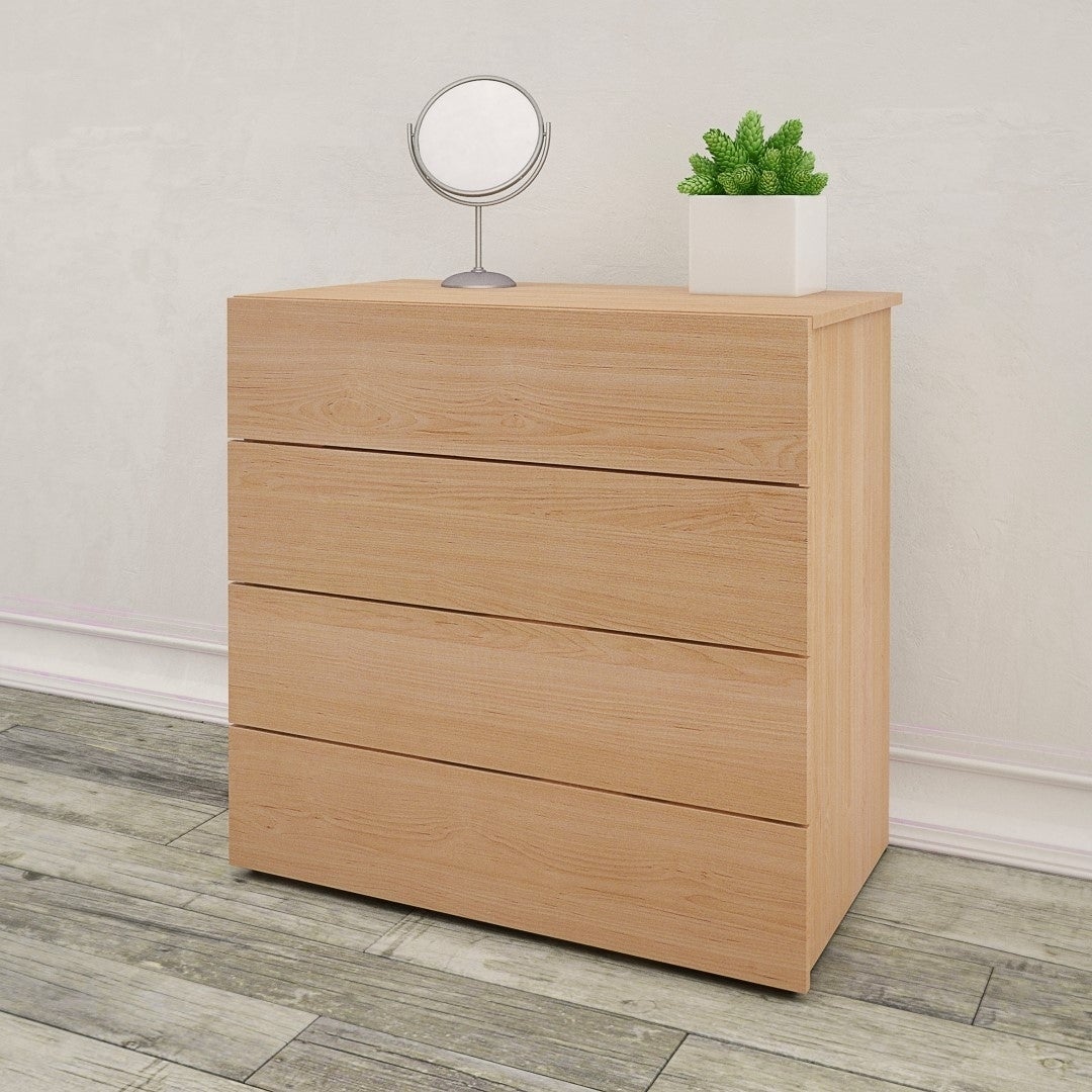 Nexera Nordik 4 Drawer Chest， Natural Maple - - 22676533 - Mycitystee
