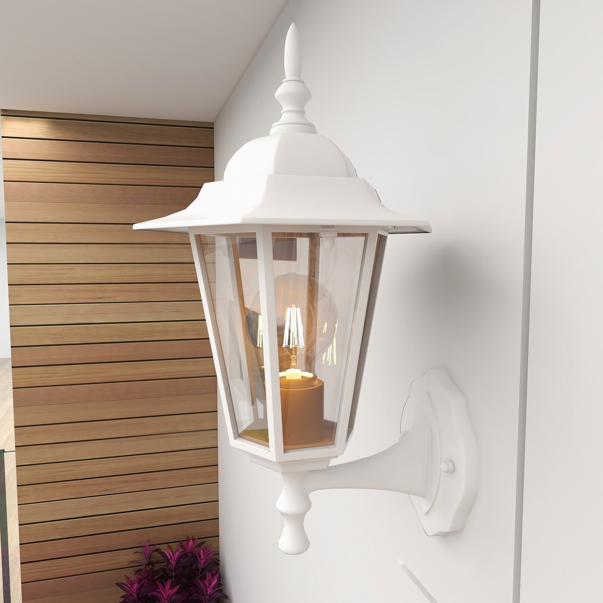 1-Outdoor Wall Lantern Waterproof Sconce Light Fixture for Patio Yard Shopping - The Best Deals on Outdoor Wall Lanterns | 39468102 - Mycitystee