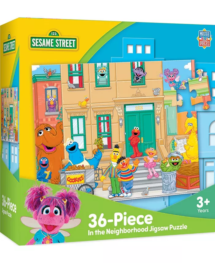 MasterPieces Puzzles 36 Piece Jigsaw Puzzle - Sesame Street In The Neighborhood - Mycitystee