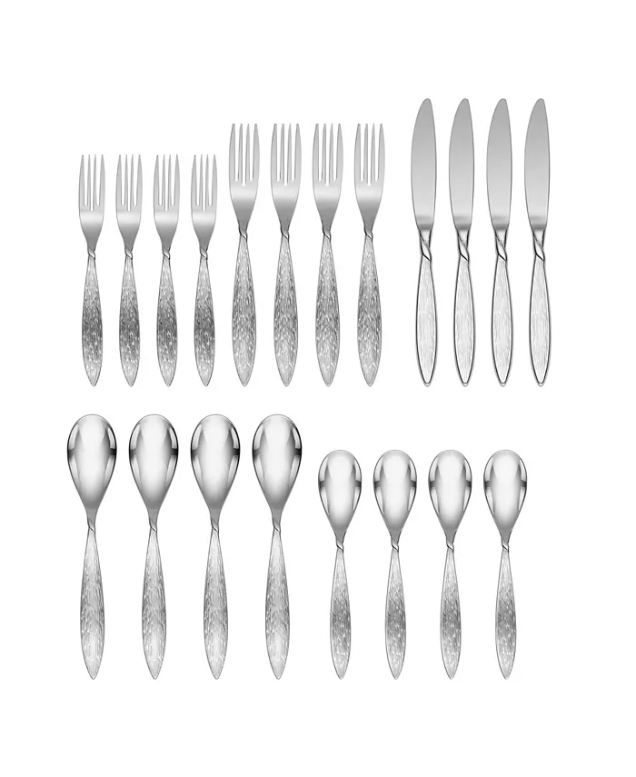 Hampton Forge Wavendon 18 10 Stainless Steel 20 Piece Set， Service for 4 - Mycitystee