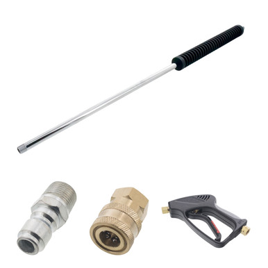 Deluxe 5000 PSI 10 GPM Pressure Washer Gun and 28in. Wand and Couplers - Mycitystee