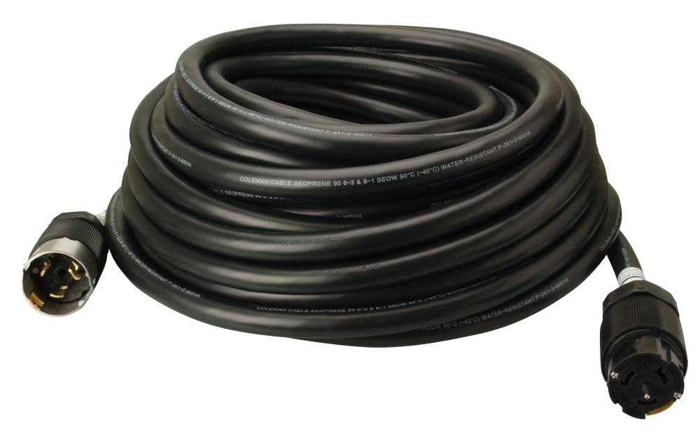 6/3 50Ft SEOW 50A Power Distribution Extension Cord - Mycitystee