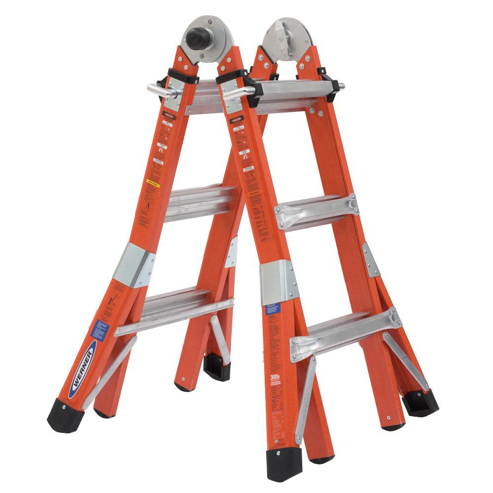 13' Fiberglass Multi-Ladder 300lb rated - Mycitystee