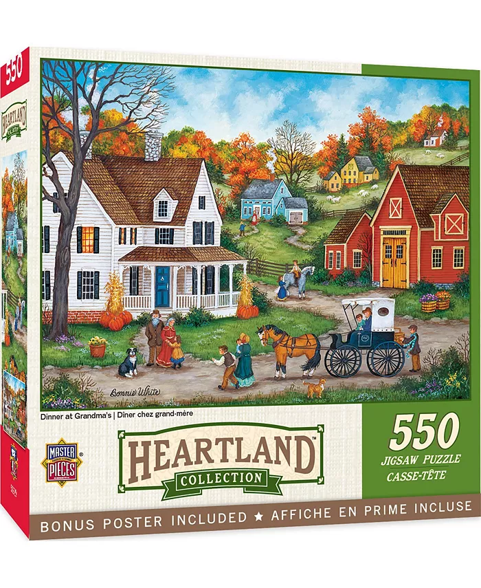 MasterPieces Puzzles MasterPieces 550 Piece Jigsaw Puzzle - Dinner at Grandmas - Mycitystee