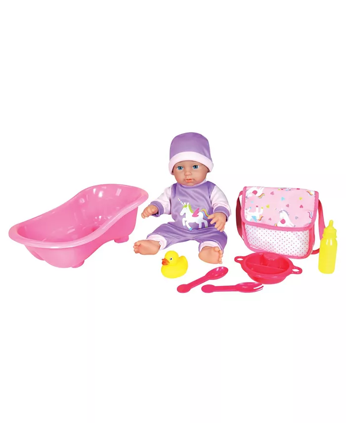 Lissi Dolls Baby Doll Bath Play Set， 7 Piece - Mycitystee