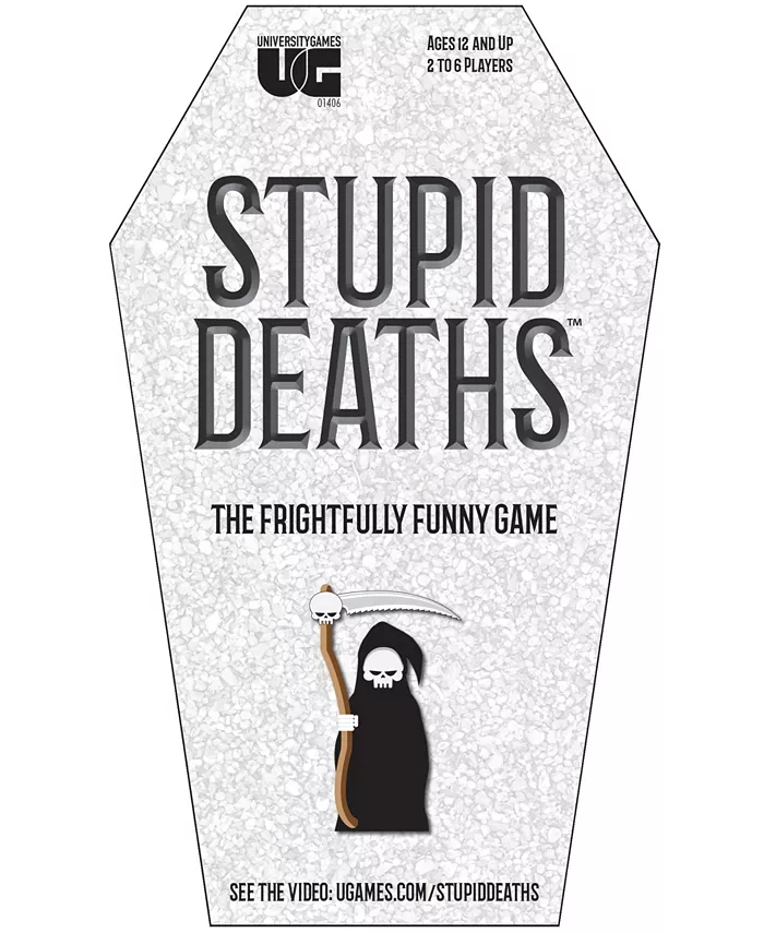 University Games Stupid Deaths Card Game Tin - Mycitystee