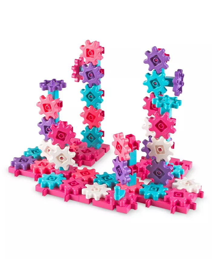 Learning Resources Gears Gears Gears - 100-Piece Deluxe Pink Building Set - Mycitystee