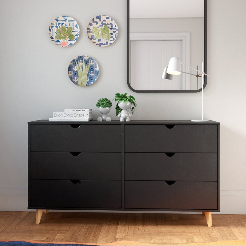 Mid Century Modern 6- Drawer Dresser - - 37910885 - Mycitystee