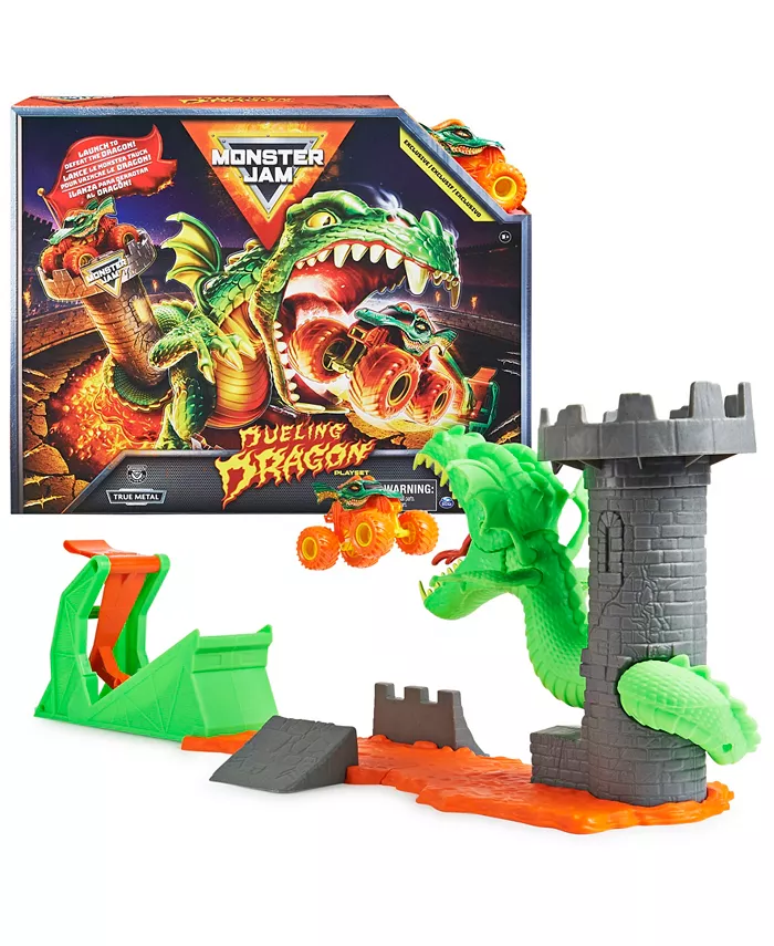 Monster Jam Dueling Dragon Playset with Dragon Monster Truck - Mycitystee