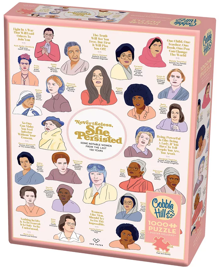 Areyougame Cobble Hill Puzzle Company Nevertheless， She Persisted Puzzle - 1000 Piece - Mycitystee
