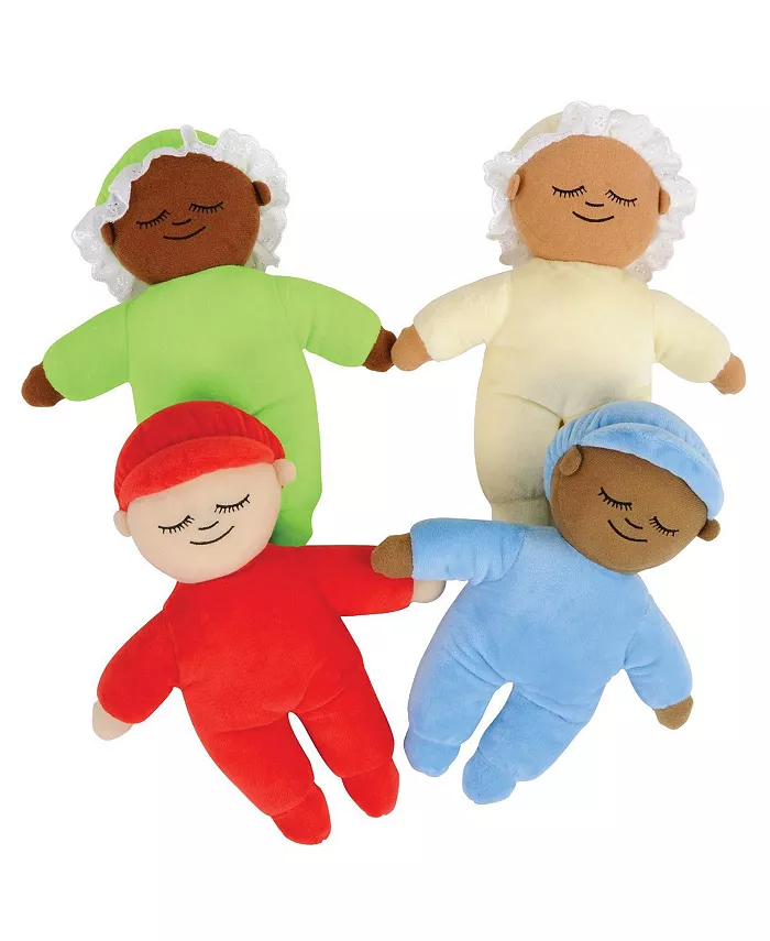 Kaplan Early Learning Sweet Kaplan Kuddle Dolls - Set of 4 - Mycitystee