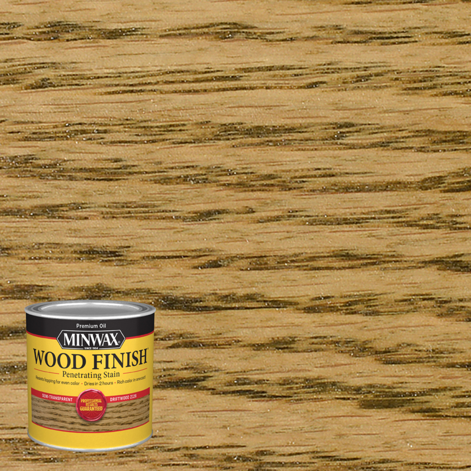 Minwax Wood Finish Semi-Transparent Driftwood Oil-Based Penetrating Wood Stain 0.5 pt - Mycitystee