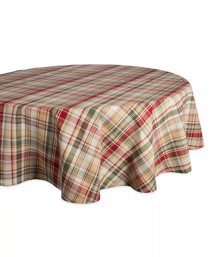 Design Imports Give Thanks Plaid Tablecloth - Mycitystee
