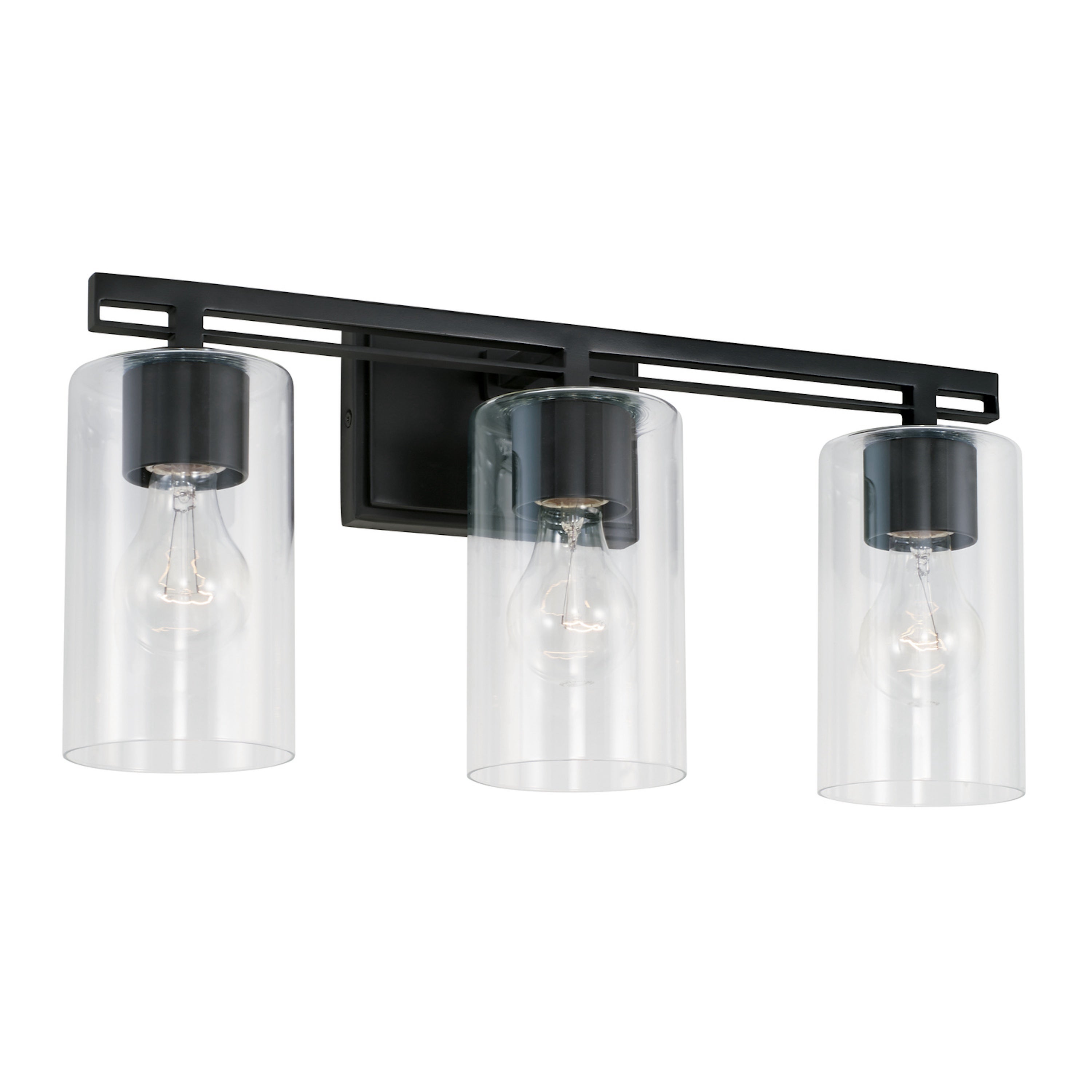 18-inch 3-light Matte Black Bath/ Vanity Fixture - Mycitystee