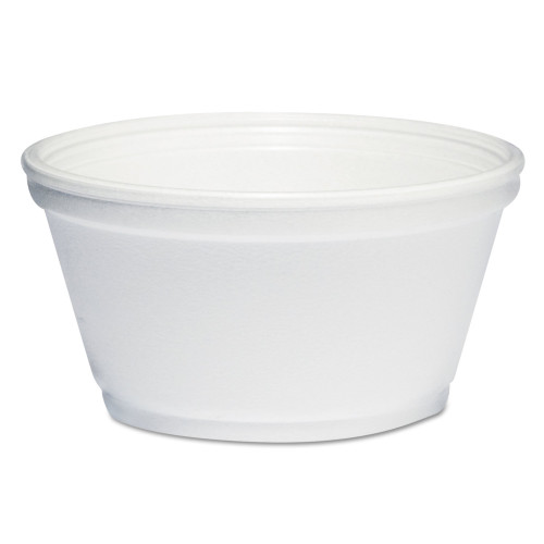 Dart Foam Container， 8 oz， White， 1，000/Carton (8SJ20) - Mycitystee