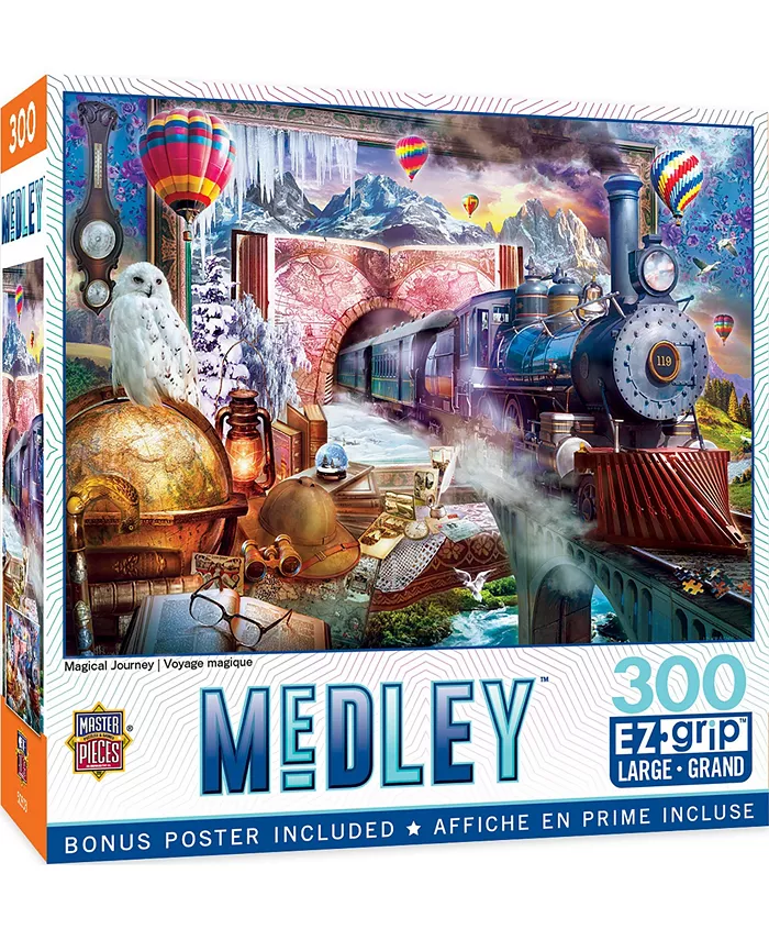 MasterPieces Puzzles Medley - Magical Journey 300 Piece Adult jigsaw Puzzle - Mycitystee