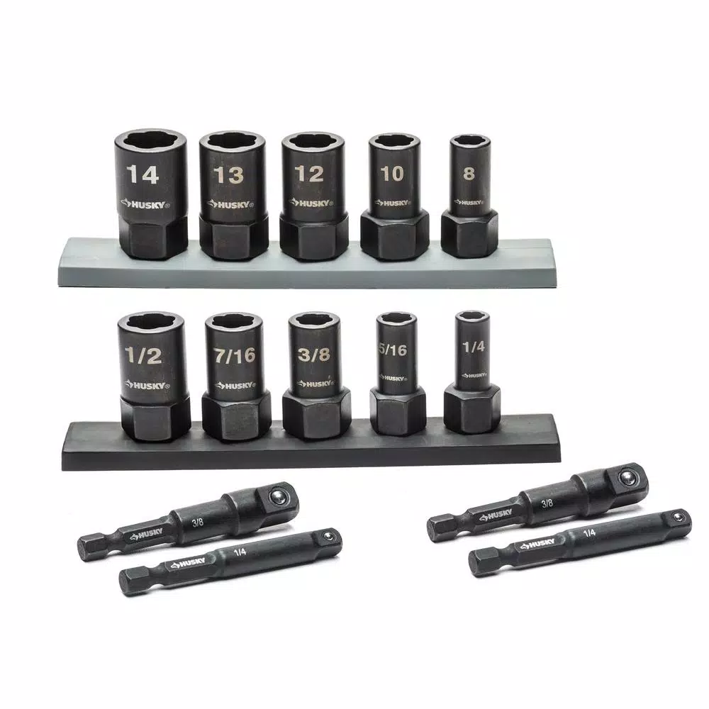 Husky SAE/Metric Dual Direction Extraction Set (14-Piece) and#8211; XDC Depot - Mycitystee