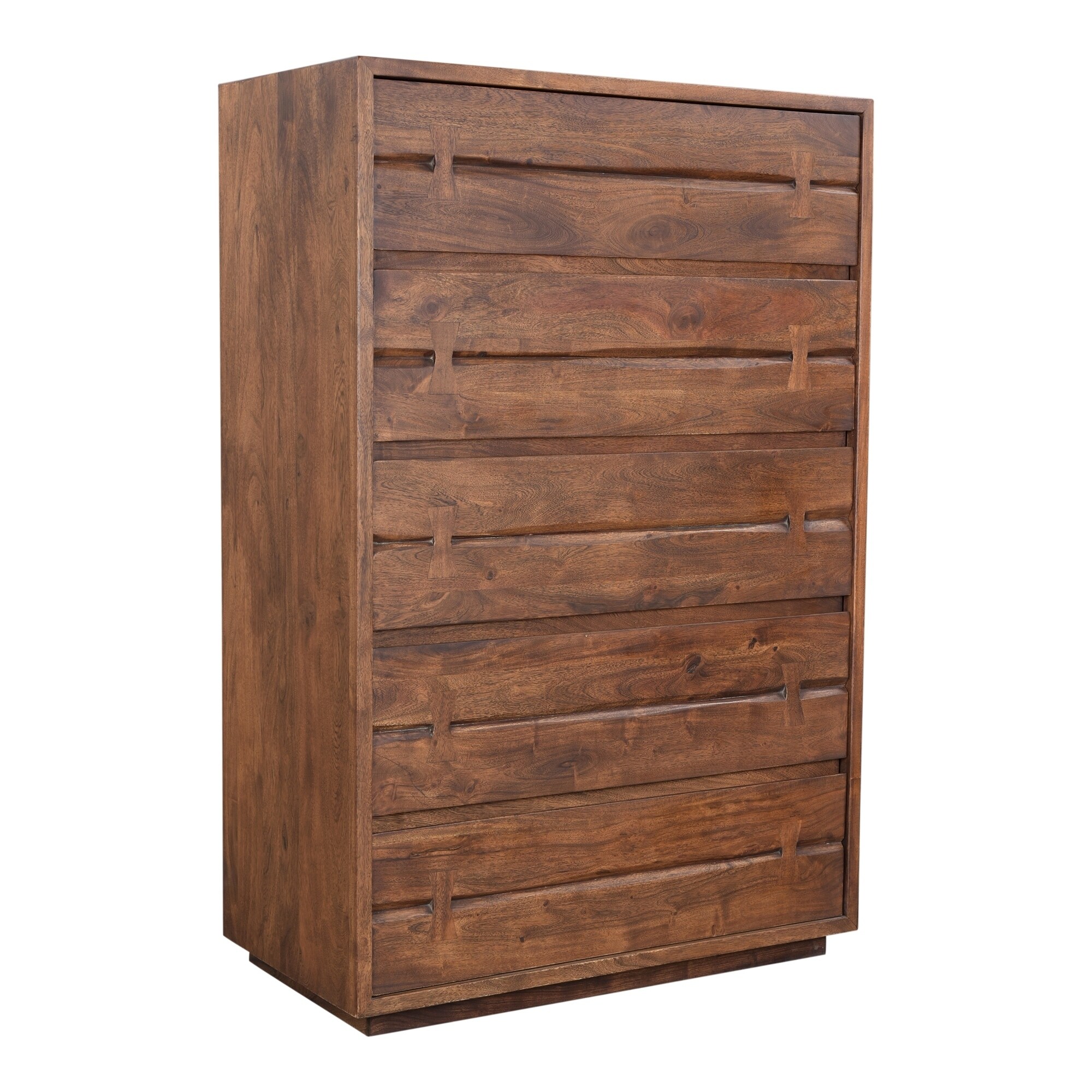 Aurelle Home Marlene Brown Rustic Acacia Wood Chest - - 24121145 - Mycitystee