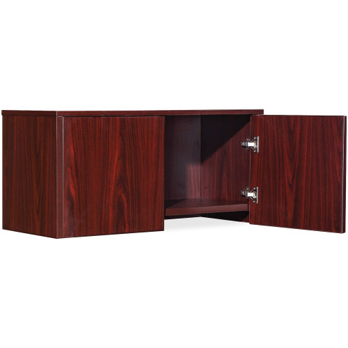 Lorell Essential Series Mahogany Wall Mount Hutch (59506) - Mycitystee