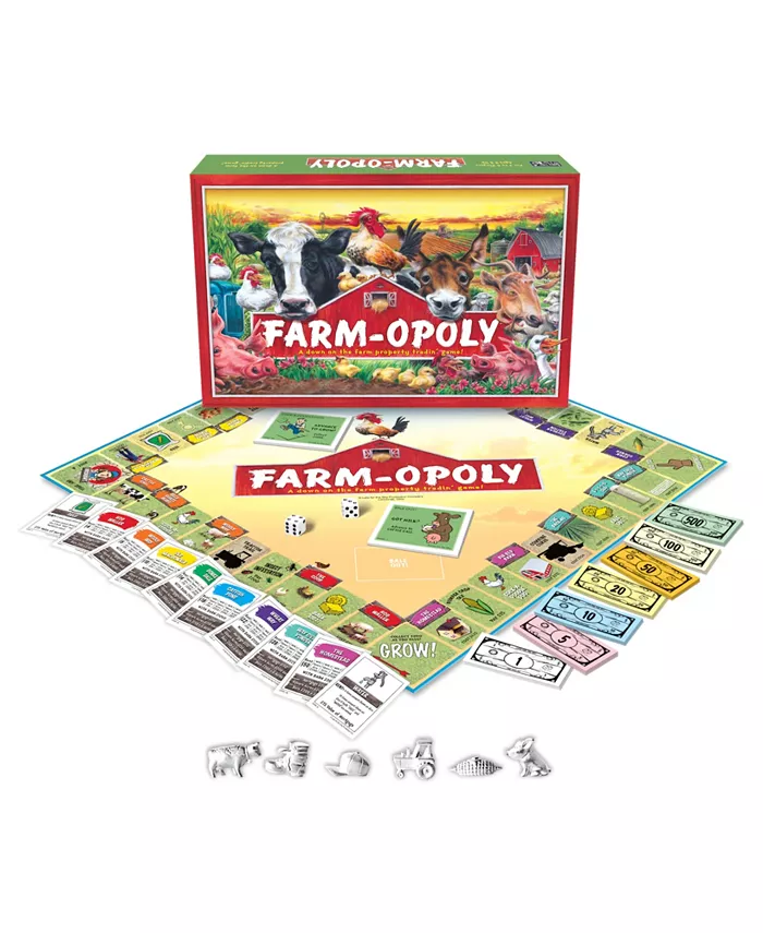 MasterPieces Puzzles Late for the Sky Farm-Opoly - Mycitystee