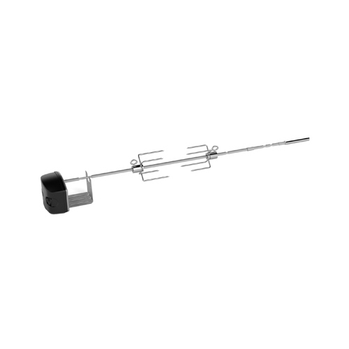 Weber 7659 Grill Rotisserie， 2 -Fork， 30.4 in L Spit Rod， Stainless Steel Spit Rod - Mycitystee