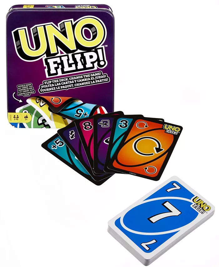 Mattel Hasbro Games UNO Flip Double Sided Playing Cards - Mycitystee