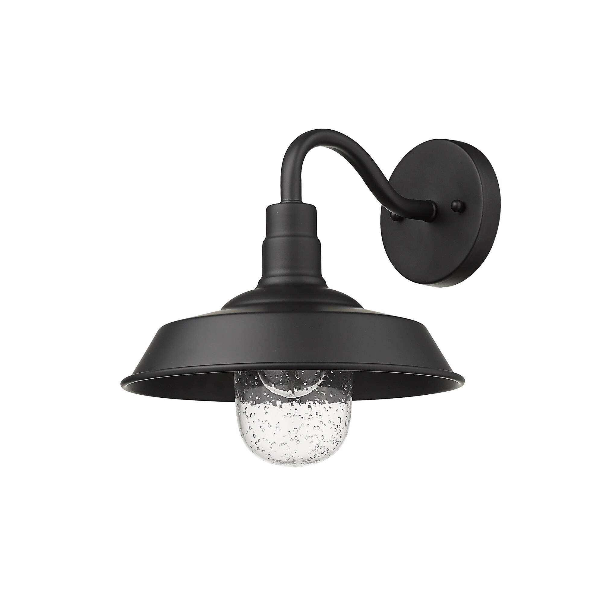 Burry 1-light Matte Black Outdoor Wall Light - Mycitystee