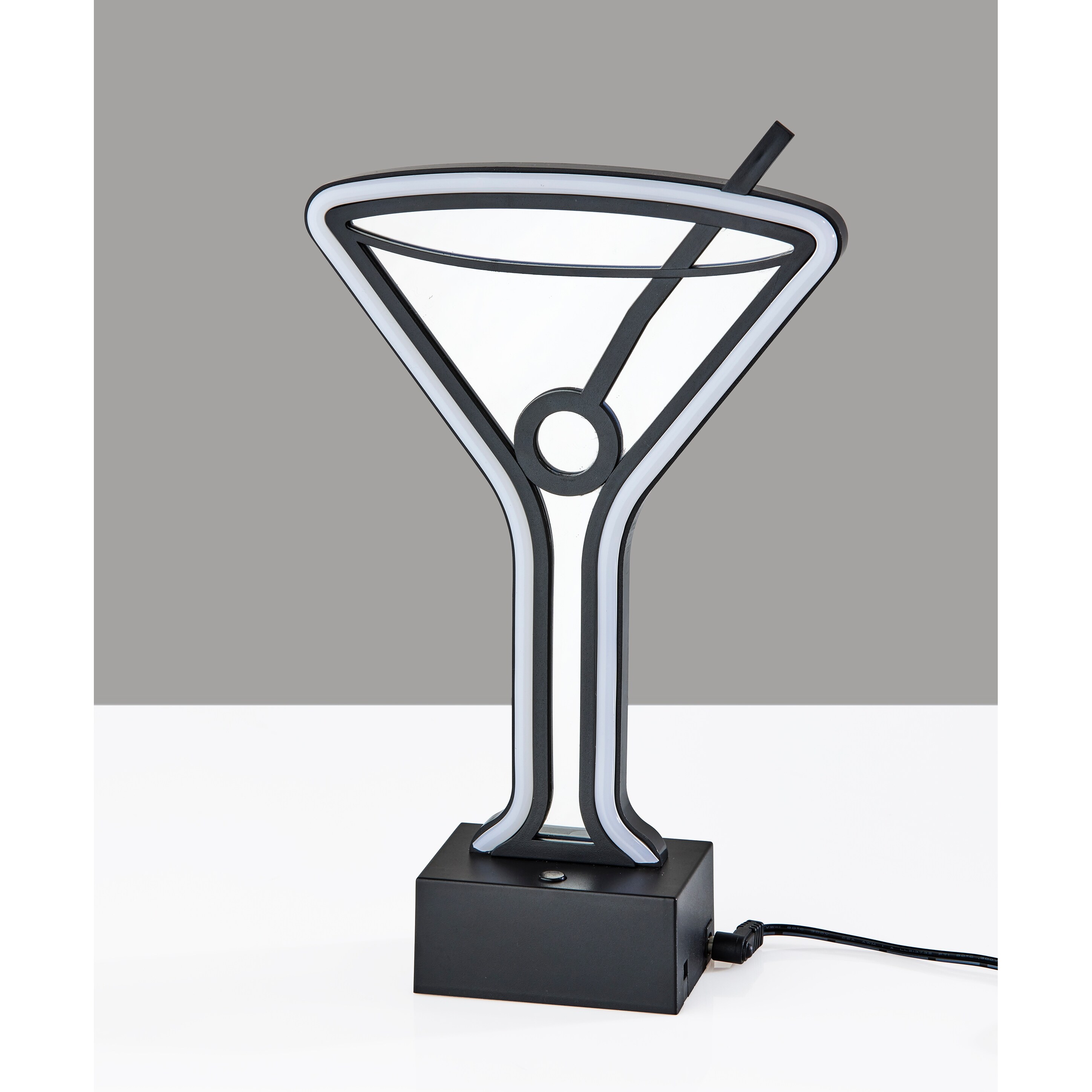 Infinity Neon LED Martini Glass Table or Wall Lamp - Mycitystee