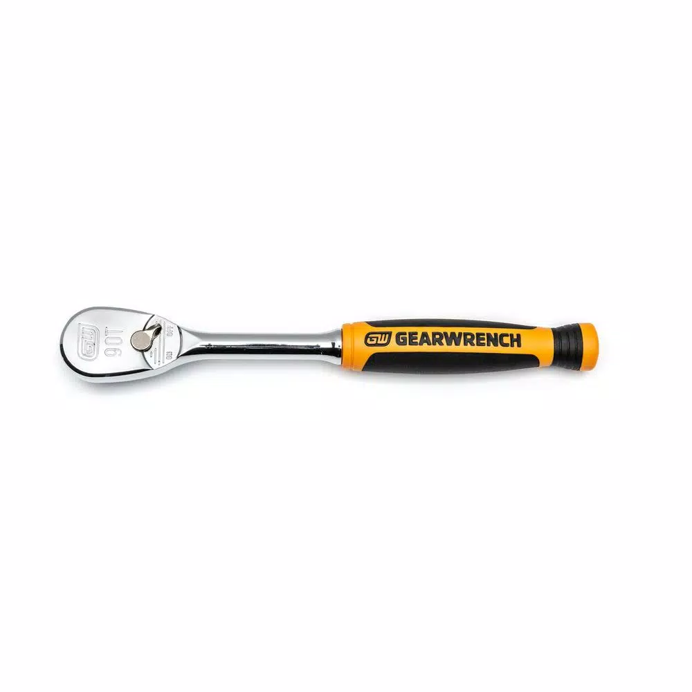 GEARWRENCH 1/4 in. Drive x 6 in. 90-Tooth Dual Material Teardrop Ratchet and#8211; XDC Depot - Mycitystee
