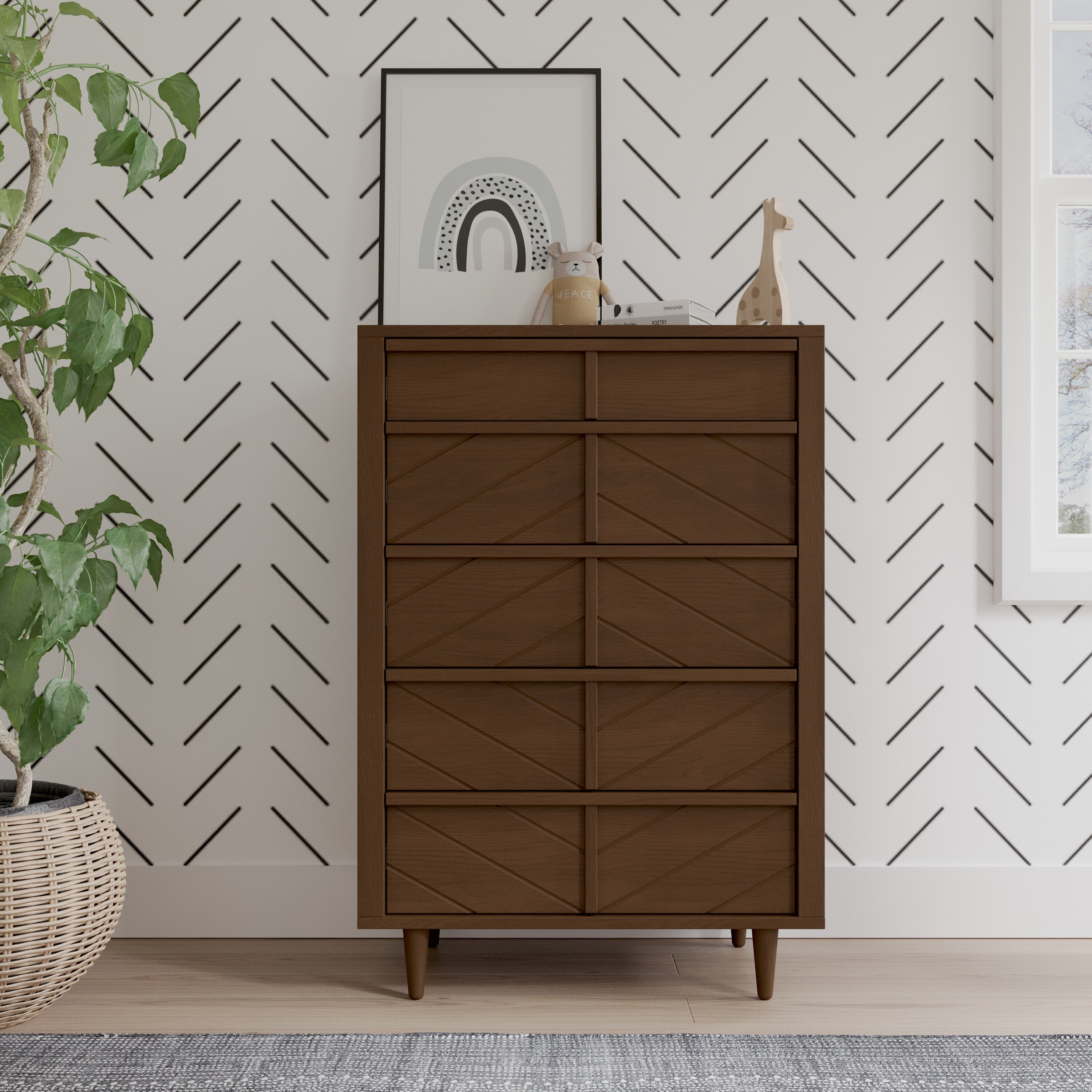 Surrey Hill 5 Drawer Chest - - 36742496 - Mycitystee