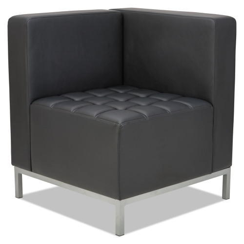 Alera QUB Series Corner Sectional， 26.38w x 26.38d x 30.5h， Black (QB8016) - Mycitystee