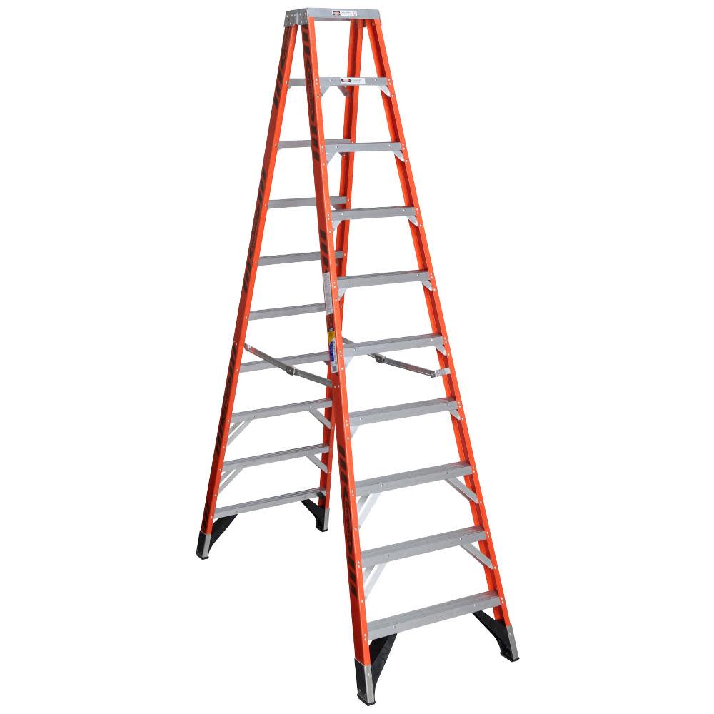 10 Ft. Type IAA Fiberglass Twin Ladder - Mycitystee
