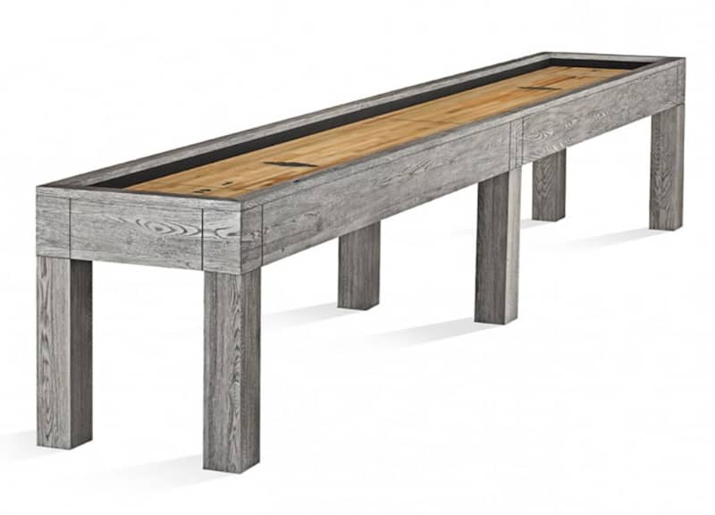 Brunswick Sanibel 14' Rustic Grey 2-Piece Shuffleboard Table - Mycitystee