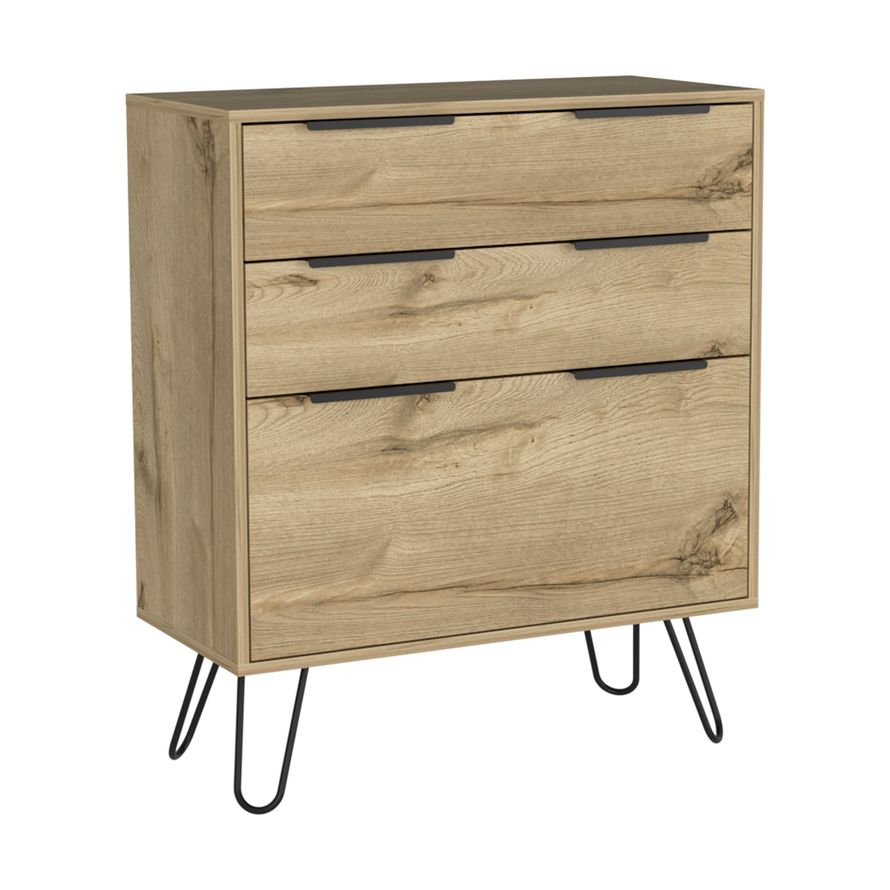 Augusta Dresser with Hairpin Legs and 3 Drawers - - 35438688 - Mycitystee