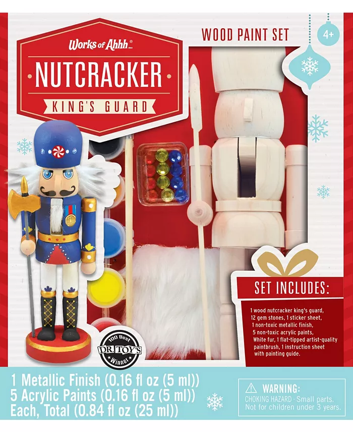 MasterPieces Puzzles Works of Ahhh…. Holiday Craft Kits - Nutcracker King's Guard - Mycitystee