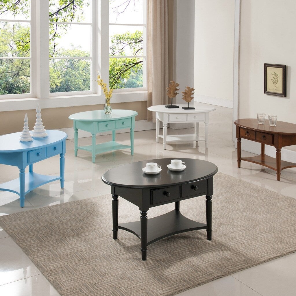 Copper Grove Churn Creek Oval Coffee Table with Shelf - Mycitystee