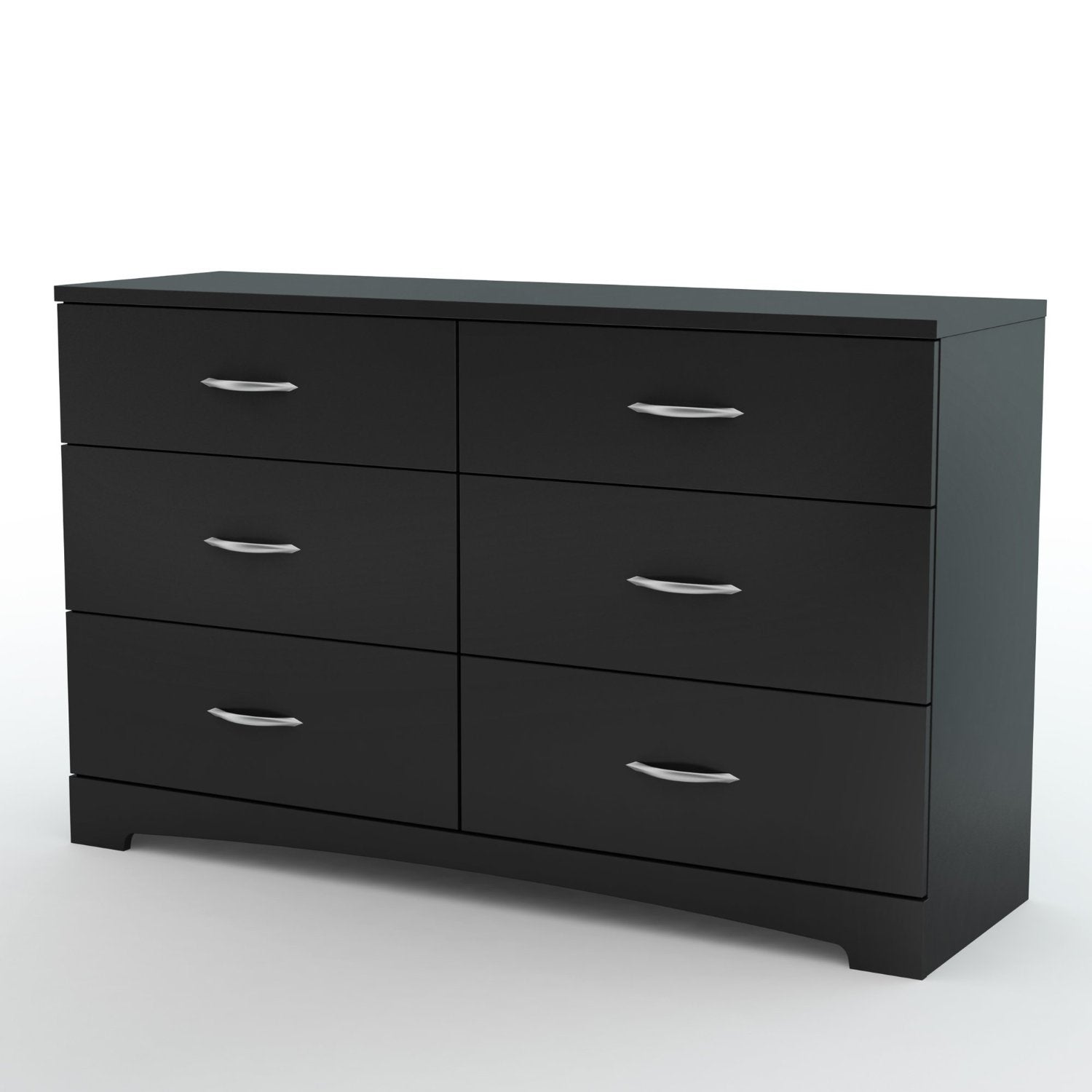 6-Drawer Dresser for Contemporary Bedroom in Black Finish - - 30667987 - Mycitystee