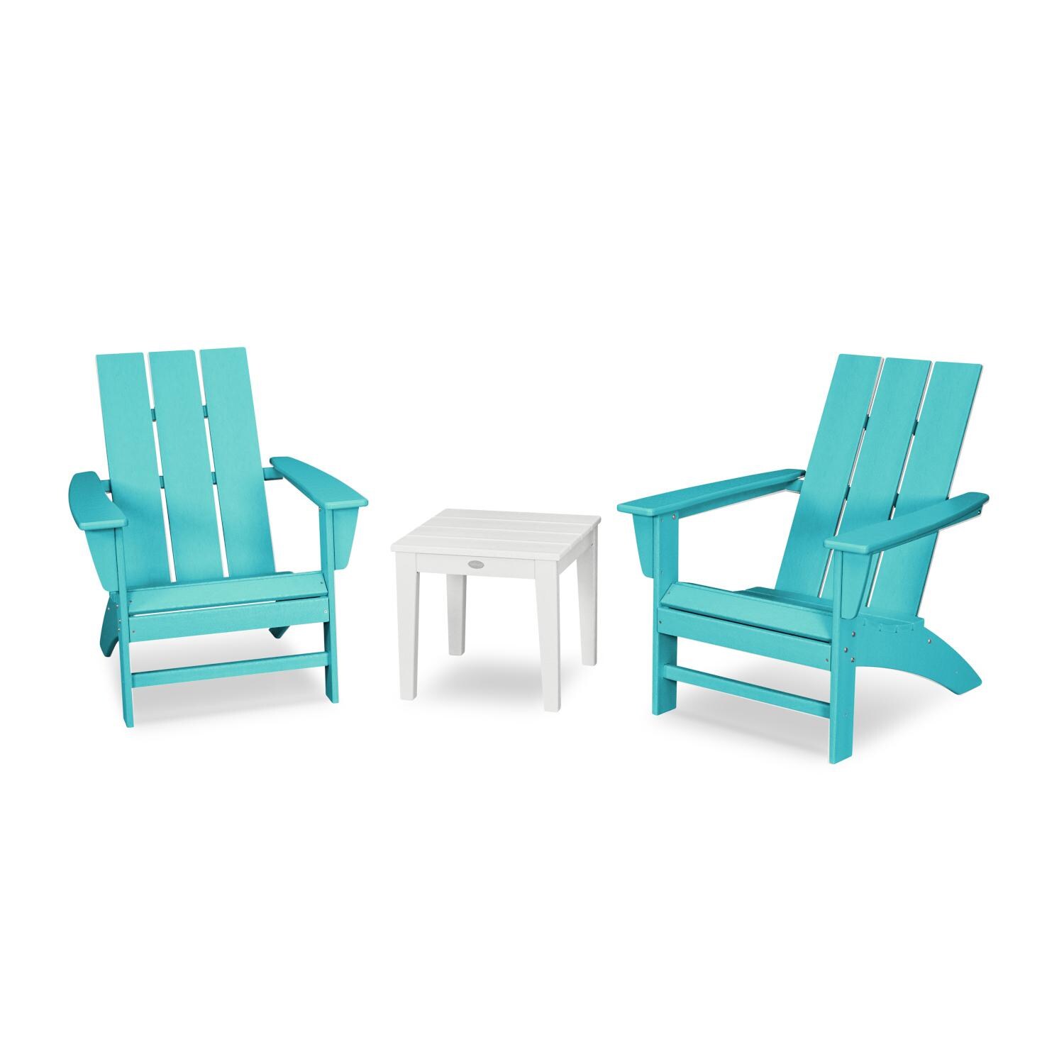 POLYWOOD Modern 3-Piece Adirondack Set - Mycitystee