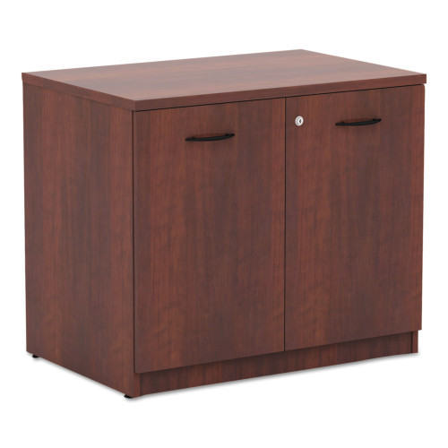 Alera Valencia Series Storage Cabinet， 34.13w x 22.78d x 29h， Medium Cherry (VA613622MC) - Mycitystee