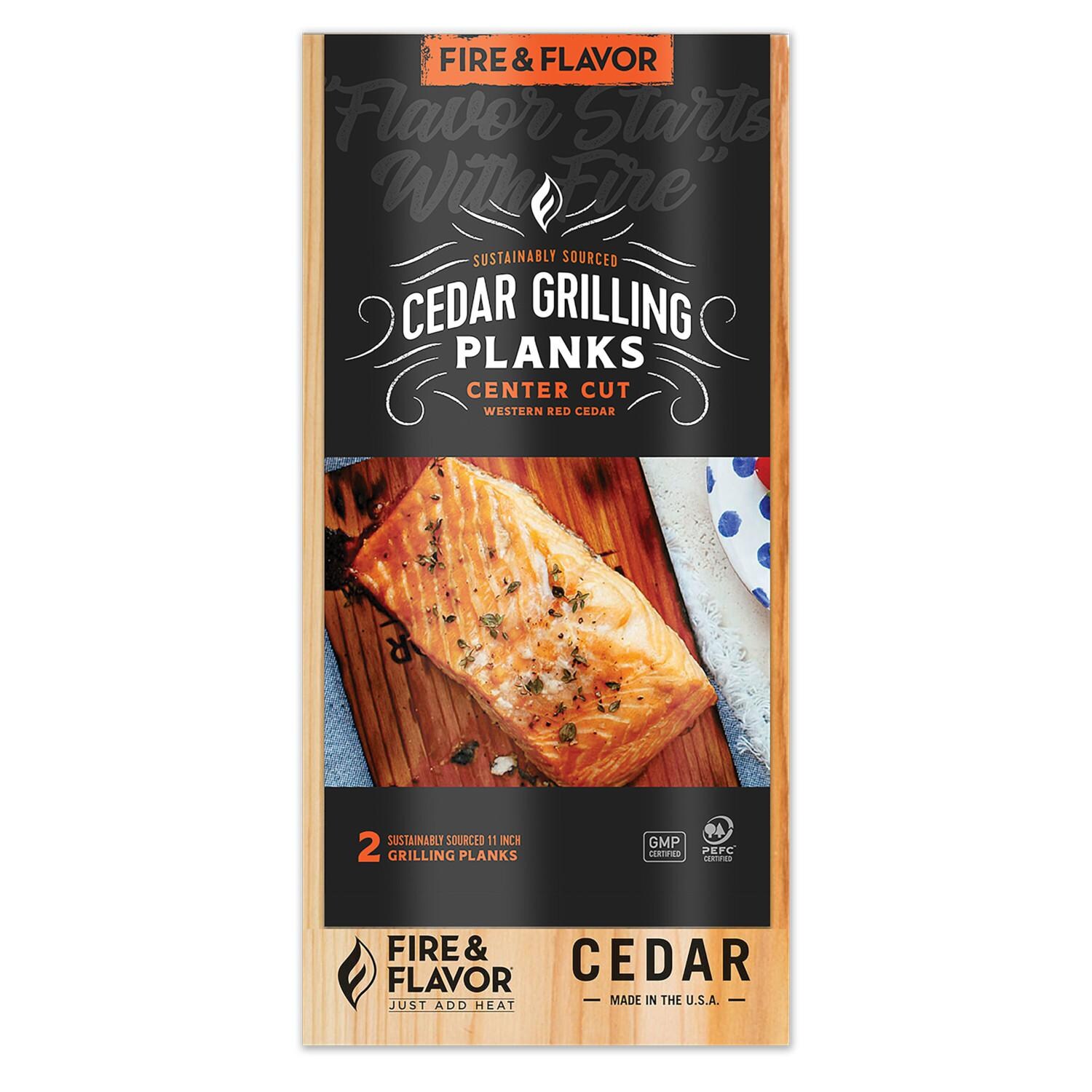 Fire and Flavor 11-Inch Cedar Grilling Planks - Mycitystee