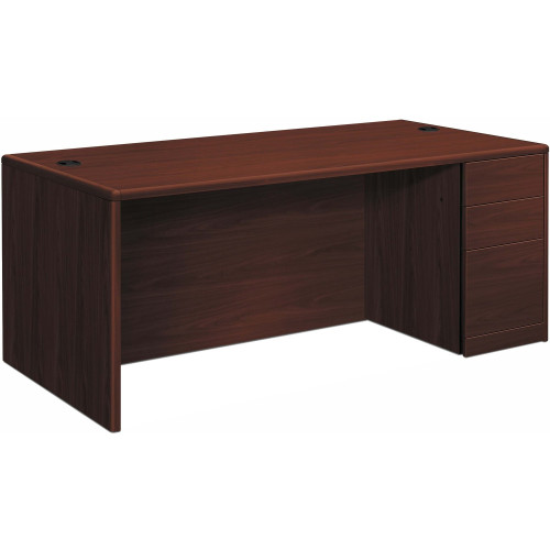 HON 10700 Series Mahogany Laminate Desking (10701RNN) - Mycitystee
