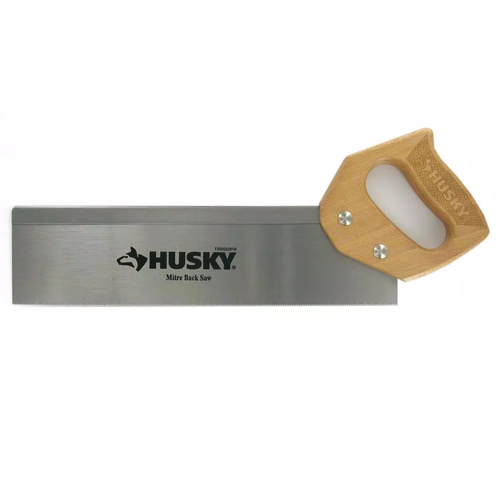 Husky 14 in. Back Saw with Wood Handle and#8211; XDC Depot - Mycitystee
