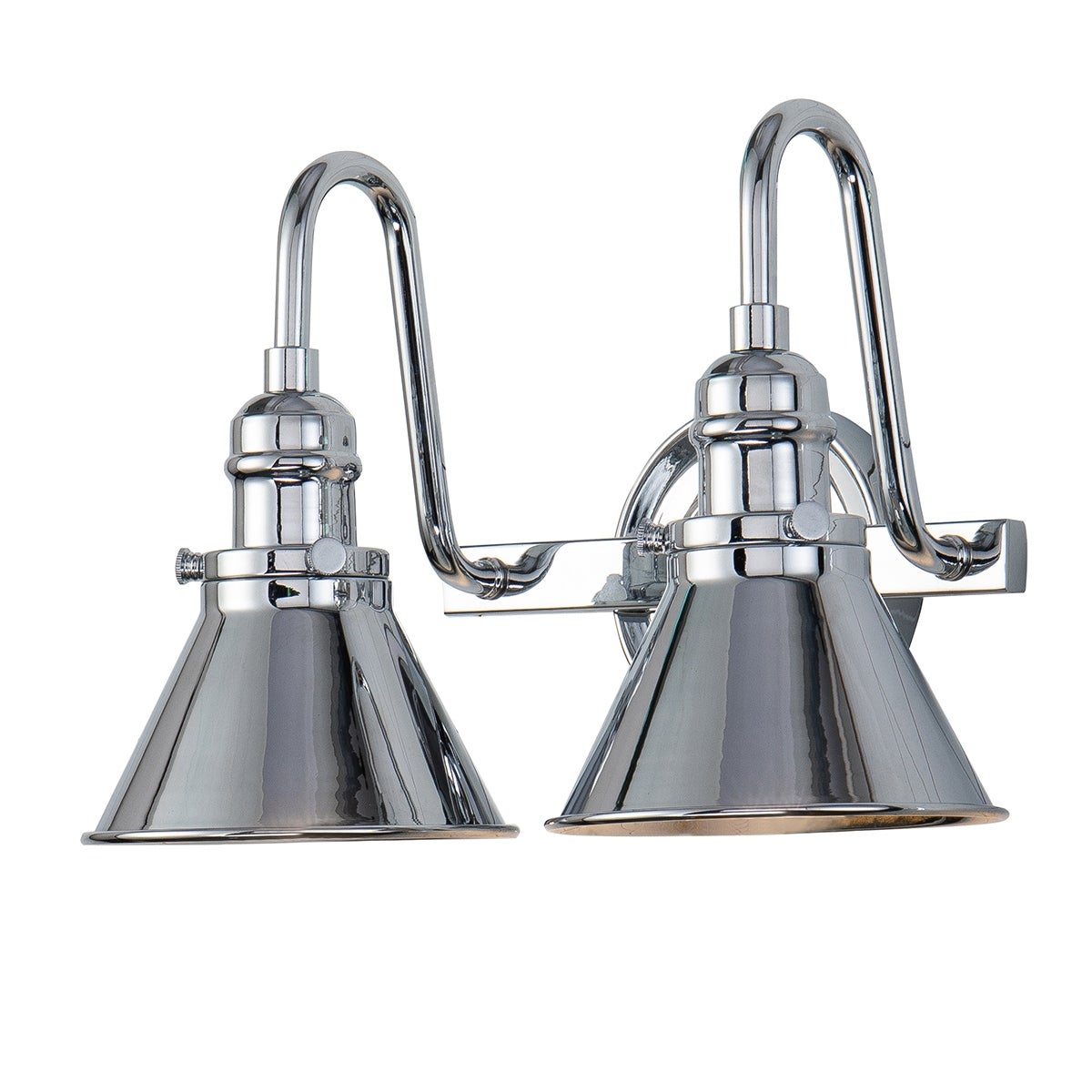 Retro 2 Light Bath Vanity in Chrome - Mycitystee