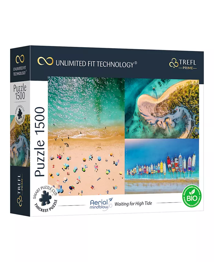 Trefl Prime 1500 Piece Puzzle- Aerial Mindblow Waiting For High Tide - Mycitystee